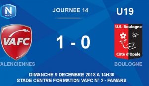 [NATIONAL U19] J14 Résumé Valenciennes - USBCO