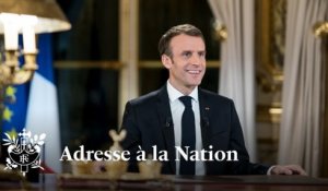 Adresse du Président de la République Emmanuel Macron aux Français.