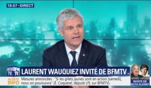 Annonces d'Emmanuel Macron: Laurent Wauquiez craint que "les mesures d’aujourd’hui fassent les impôts de demain"