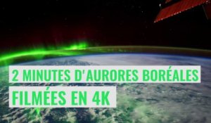2 minutes d'aurores boréales filmées en 4K depuis l'espace