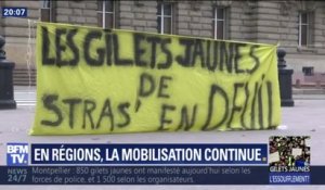 Gilets jaunes : rassemblement dans une ambiance particulière à Strasbourg