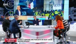 Le monde de Macron: France 3 censure une pancarte de gilet jaune "Macron dégage !" – 17/12