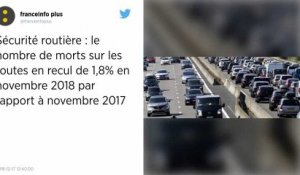 Sécurité routière : le nombre de morts sur les routes en recul de 1,8 % en novembre