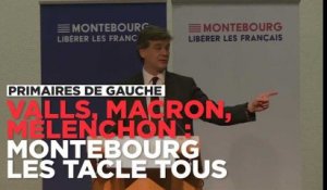 "Peureux", "bravache", "diviseur" : Montebourg tacle Macron, Mélenchon et Valls à son meeting de Dijon