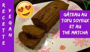 Recette 9 - Gâteau / Cake au tofu soyeux et au thé matcha VEGAN (28 janvier 17)