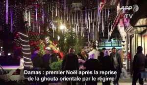 Damas illuminée pour Noël