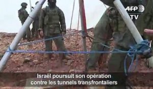 Israël continue son opération contre les "tunnels d'attaque"