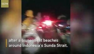 Indonésie: Un tsunami a déferlé cette nuit sur les rives du détroit de la Sonde