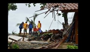 Les images du tsunami en Indonésie et des dégâts