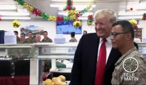 Donald Trump rend une visite surprise aux troupes américaines en Irak
