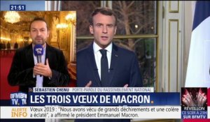 Le porte-parole du Rassemblement national Sébastien Chenu considère qu'Emmanuel Macron "attaque la fonction présidentielle"