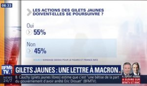 Gilets jaunes: 55% des Français souhaitent que le mouvement se poursuive, selon un nouveau sondage