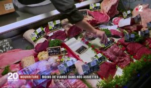 Nourriture : moins de viandes dans les assiettes des Français