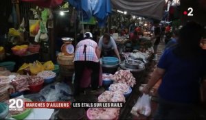 Marchés d'ailleurs : des étals sur des rails