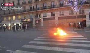 Un incendie s'est déclaré boulevard Saint-Germain à Paris