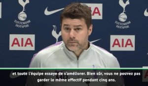Tottenham - Pochettino : "Vous ne pouvez pas garder le même effectif pendant cinq ans"