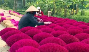 Au Vietnam, un "village d'encens" se prépare aux fêtes du Têt