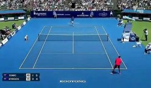 Incroyable ace de Bernard Tomic sur une balle de match