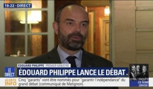 Edouard Philippe annonce la création d'un un comité pour assurer l'indépendance du grand débat