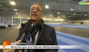 L'Avenir - Visite de chantier de la piste d'athlétisme indoor de Louvain-la-Neuve