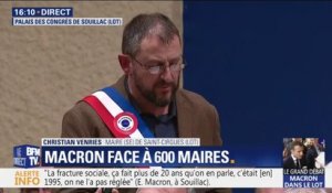 "Arrêtez de stigmatiser, de mépriser, d'opposer", le maire de Saint-Cirgues, dans le Lot, reproche à Emmanuel Macron ses sorties polémiques