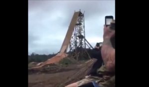 Un rider fait une énorme chute en voulant faire un looping en vélo !