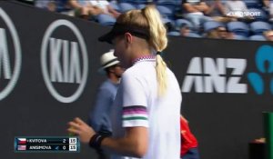 Kvitova a renvoyé Anisimova à ses études