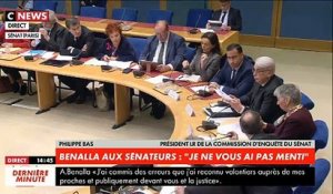 Moment de forte tension entre Alexandre Benalla et le sénateur Philippe Bas lors de son audition au Sénat cet après-midi - VIDEO