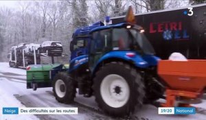 Neige : des difficultés sur les routes