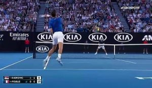 Quatre jeux concédés… Djokovic était pressé : le résumé d’une demie à sens unique