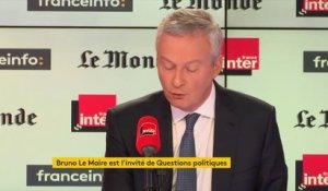 Bruno Le Maire : "Nous allons créer, dans les prochains jours, une institution financière européenne indépendante, avec l’Allemagne, la Grande Bretagne et la France, pour pouvoir faire des échanges avec l’Iran même quand les USA ne le veulent pas"