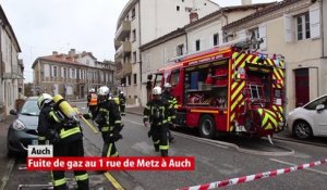 Fuite de gaz rue de Metz Auch 29 janvier 2019