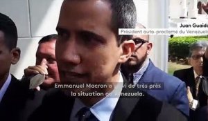 Venezuela - Juan Guaido remercie Emmanuel Macron