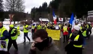 Gérardmer : manifestation dans le calme d'une centaine de Gilets Jaunes