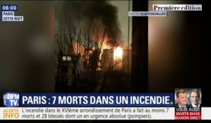 Un incendie fait au moins 7 morts dans un immeuble à Paris