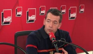 Le lieutenant-colonel Gabriel Plus, des sapeurs-pompiers de Paris, invité du 13h de France Inter