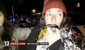 Incendie à Paris : une rescapée témoigne