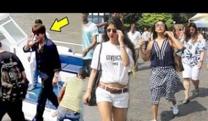 Shahrukh Khan With Daughter Suhana & Wife Gauri Leave For Alibaug To Celebrate Birthday 2017