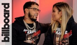 Anuel AA & Karol G Talk Touring Together, Their First Kiss On Stage & More | Billboard