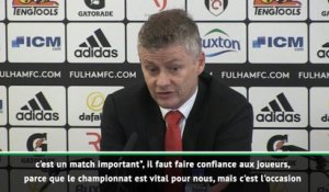 8es - Solskjaer : "Je veux jouer mardi soir, c'est un match important"