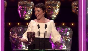 Sacrée Meilleure Actrice dans la Favorite, Olivia Colman laisse éclater sa joie - BAFTA 2019