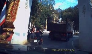 Truck Brakes Fail Climbing Steep Hill