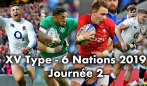 Composition Type - 6 Nations 2019 - Journée 2