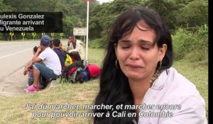 Colombie: les migrants du Venezuela se croisent sur les routes