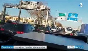 "Gilets jaunes" : une voiture de police prise pour cible à Lyon