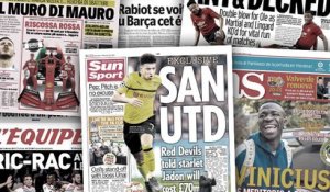 Manchester United à fond sur Jadon Sancho, la métamorphose de Vinicius au Real Madrid