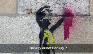 Pochoirs pro-"gilets jaunes" à Bordeaux: Banksy or not Banksy ?
