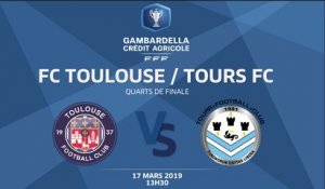 Coupe Gambardella-CA I Quarts de finale - Toulouse / Tours