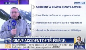 Fillette blessée sur un télésiège à Châtel: le maire affirme que les médecins sont "réservés" sur son état de santé