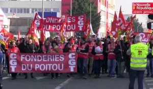 VIDEO. Le Mans : les salariés des Fonderies du Poitou manifestent devant l'usine Renault